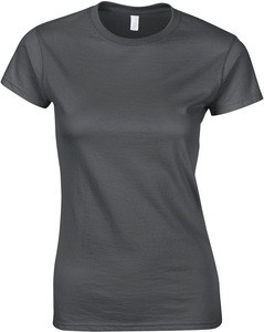 Gildan GI6400L - Women's 100% Cotton T-Shirt Charcoal