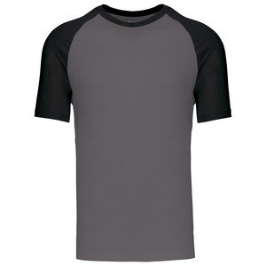 Kariban K330 - BASE BALL - CONTRAST T-SHIRT Slate Grey/Black