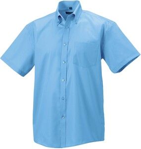 Russell Collection RU957M - Men's Short Sleeve Ultimate Non-Iron Shirt Bright Sky