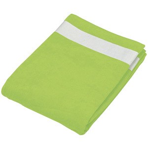 Kariban K118 - VELOUR BEACH TOWEL Lime/White