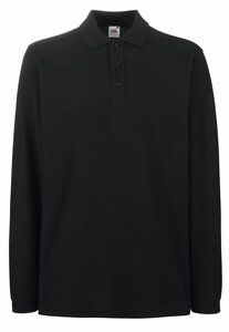 Fruit of the Loom SS258 - Premium long sleeve polo Black