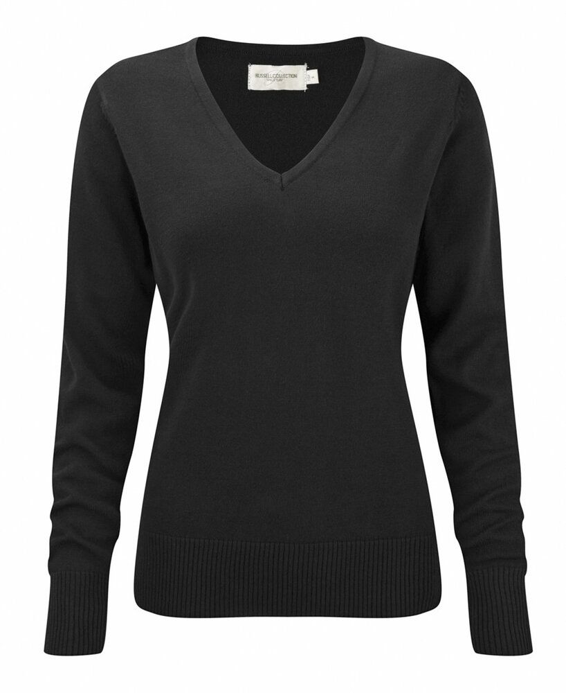 Russell Europe R-710F-0 - Ladies V-Neck Knitted Pullover