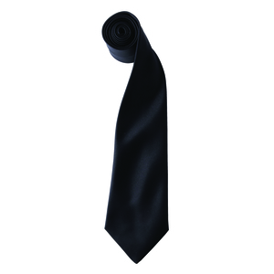 Premier PR750 - 'Colours' Satin Tie Black