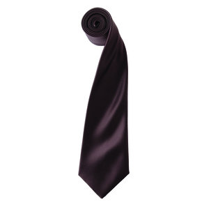 Premier PR750 - 'Colours' Satin Tie Brown