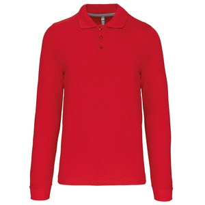 Kariban K243 - MEN'S LONG SLEEVE PIQUE POLO SHIRT Red