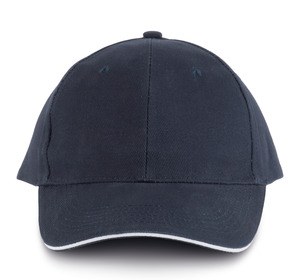 K-up KP011 - ORLANDO - MEN'S 6 PANEL CAP Navy / White