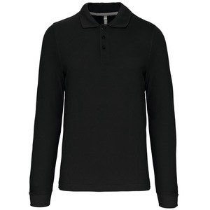 Kariban K243 - MEN'S LONG SLEEVE PIQUE POLO SHIRT Black/Black