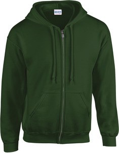 Gildan GI18600 - Heavy Blend Adult Full Zip Hooded Sweatshirt Forest Green