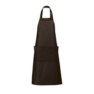 SOL'S 88010 - Gala Long Apron With Pockets Chocolate