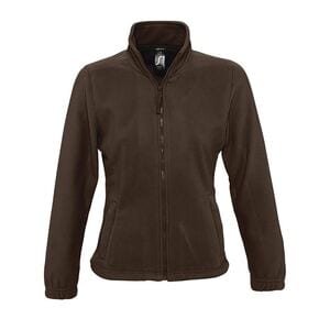 SOL'S 54500 - NORTH WOMEN Zipped Fleece Jacket Dark Chocolate