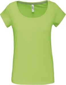 Kariban K384 - Ladies’s boat neck short sleeve t-shirt Lime