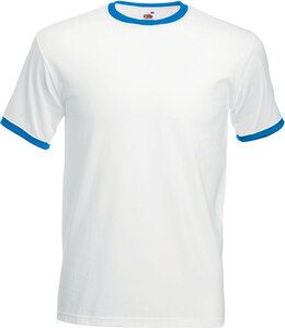 Fruit of the Loom SC61168 - Men's Two-Tone T-Shirt White / Royal Blue