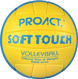 Proact PA852 - SOFT TOUCH BEACH VOLLEY BALL Yellow / Royal Blue / White