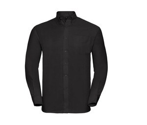 Russell Collection JZ932 - Men's Oxford Shirt Black