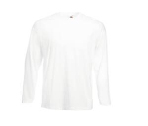 Fruit of the Loom SC233 - Valueweight Long Sleeve T (61-038-0) White