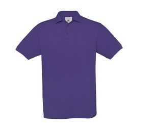 B&C BC410 - Men's Cotton Polo Saffron Purple