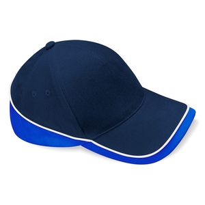 Beechfield BF171 - 5 Panel Teamwear Cap French Navy/Royal/White