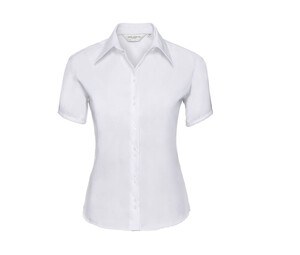 Russell Collection JZ57F - Short Sleeve Ultimate Non-Iron Shirt White