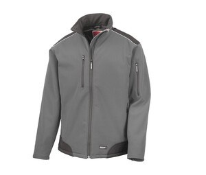 Result RS124 - Ripstop softshell workwear jacket Grey/Black