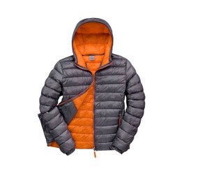 Result RS194 - Mens Snow Bird Padded Jacket Grey/Orange