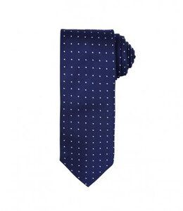 Premier PR781 - Micro Dot Tie Navy/White