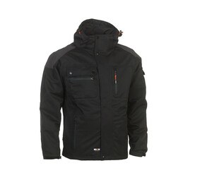 Herock HK145 - Waterproof breathable multi-pocket work jacket Black