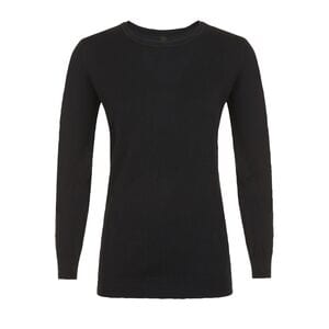 SOL'S 01713 - Women's Round Neck Sweater Ginger Black