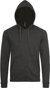 SOL'S 01714 - STONE Unisex Zip Hoodie Charcoal Melange