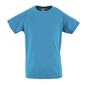 SOL'S 01166 - SPORTY KIDS Kids' Raglan Sleeve T Shirt Aqua