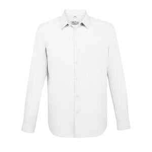 SOL'S 02922 - Baltimore Fit Long Sleeve Poplin Men’S Shirt White