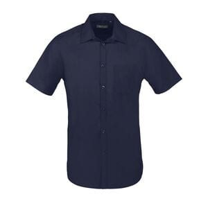 SOL'S 02923 - Bristol Fit Short Sleeve Poplin Men’S Shirt Dark Blue