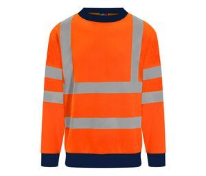 PRO RTX RX730 - High visibility sweater Hv Orange / Navy