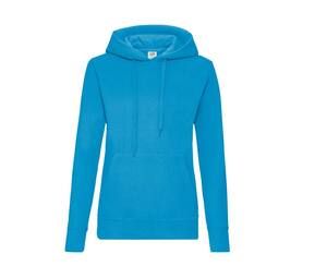 Fruit of the Loom SC269 - Women's Hoodie With Kangaroo Pocket Azur