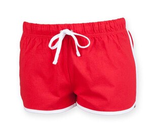 SF Women SK069 - Women's retro shorts Red / White