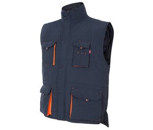 VELILLA V5902 - GILET MATELASSÉ BICOLORE MULTI-POCHES