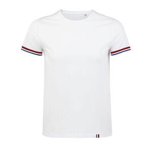 SOL'S 03108 - Rainbow Men Short Sleeve T Shirt White / Royal Blue