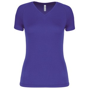Proact PA477 - Ladies’ V-neck short-sleeved sports T-shirt Violet