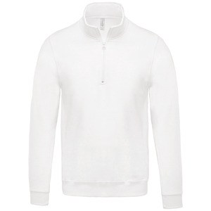 Kariban K478 - Zipped neck sweatshirt White