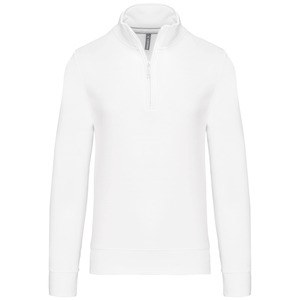 Kariban K487 - Zipped neck sweatshirt White