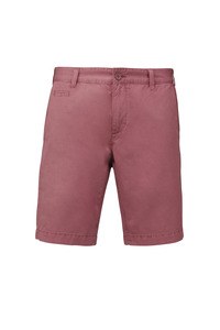 Kariban K752 - Men's faded look Bermuda shorts Washed Marsala