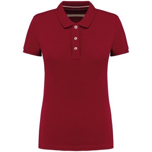 Kariban KV2207 - Women's short-sleeved vintage polo shirt Vintage Dark Red