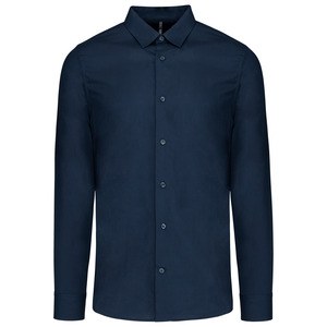 Kariban K513 - Men’s long-sleeved cotton poplin shirt Navy