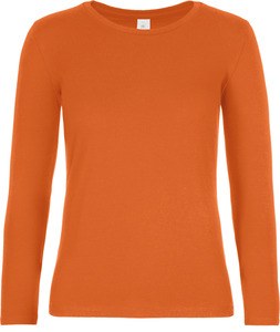 B&C CGTW08T - Women's long sleeve t-shirt #E190 Urban Orange