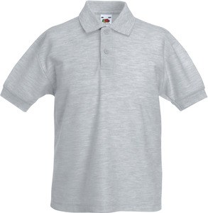 Fruit of the Loom SC63417 - Children's polo shirt 65/35 Heather Grey