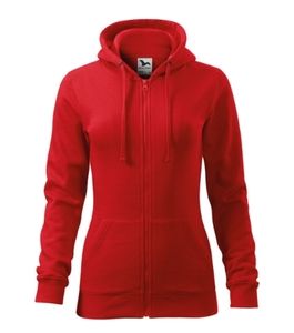 Malfini 411 - Trendy Zipper Sweatshirt Ladies Red