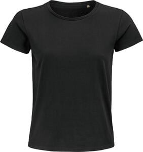 SOL'S 03579 - Pioneer Women Round Neck Fitted Jersey T Shirt Deep Black