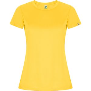 Roly CA0428 - IMOLA WOMAN Fitted technical short-sleeve t-shirt in recycled CONTROL-DRY polyester Yellow