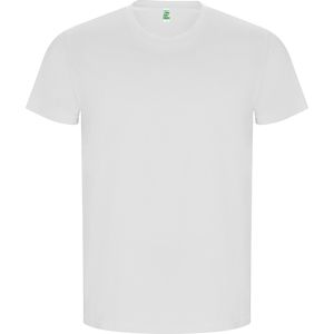 Roly CA6690 - GOLDEN Tubular short-sleeve t-shirt in organic cotton White