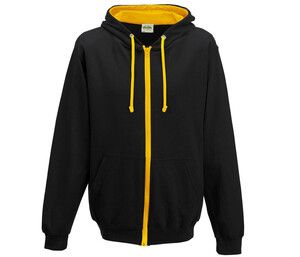 AWDIS JH053 - Contrast zipped hoodie