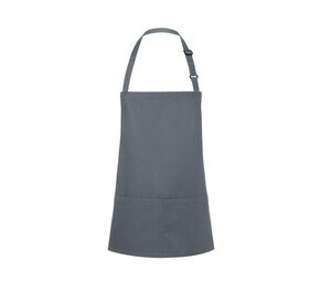 Karlowsky KYBLS6 - Basic Short Bib Apron with Buckle and Pocket Anthracite